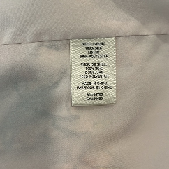 Rebecca Taylor Blush Pink Floral Drawstring Silk Dress Size 6 - Picture 3 of 9